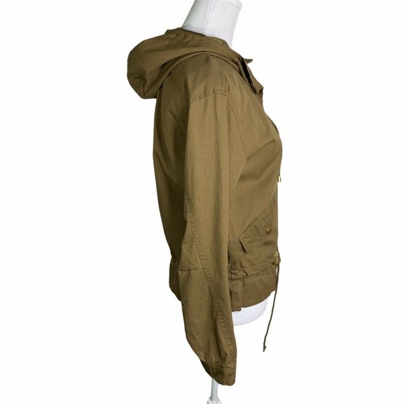 Bella Donna Hooded Waist String Anorak Jacket - Picture 7 of 12